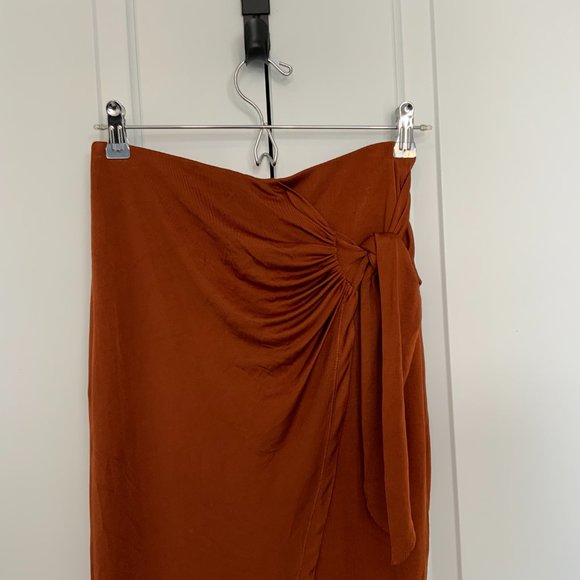 Anthropologie Midi Tie Skirt - Picture 2 of 7